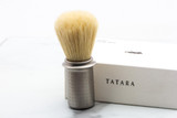 TATARA | Premium Boar Stainless Steel Shaving Brush - Matte