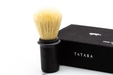TATARA | Premium Boar Stainless Steel Shaving Brush - Dark