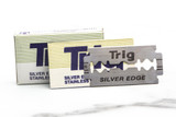 Trig Silver Edge Stainless Steel Double Edge (DE) Razor Blades