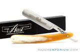 5/8" Ralf Aust Round Tip Straight Razor | Horn Scales