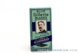 Gillette Blue Double Edge DE Dispenser (10) New Old Stock Razor Blades