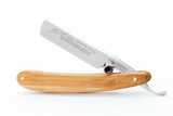 5/8" Dovo "Natural" Carbon Steel Straight Razor | Bamboo Scales