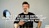 New At Razor Emporium: Essence Of Scotland - Highland Bothy Shaving Soap and Feather Popular DE Razor