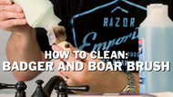 How to Clean your Wet Shave Badger or Boar Shaving Brush