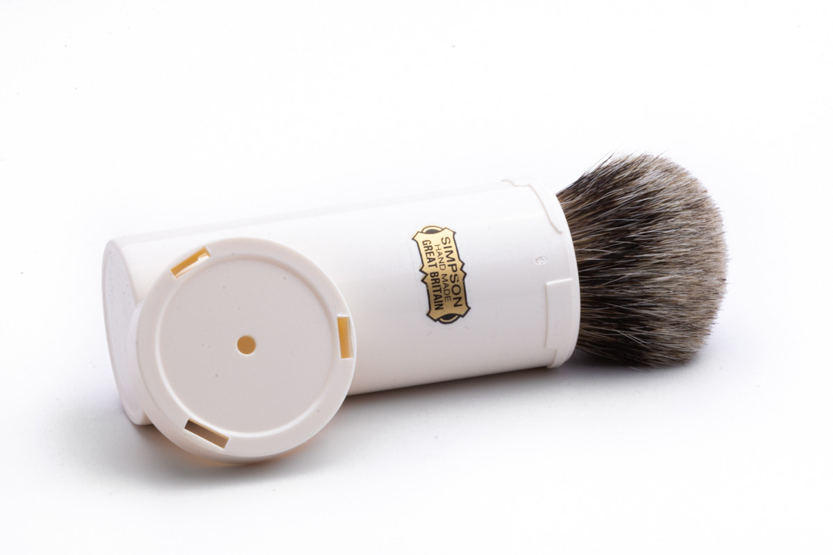 Simpsons Travel Tube Wet Shave Brush Razor Emporium