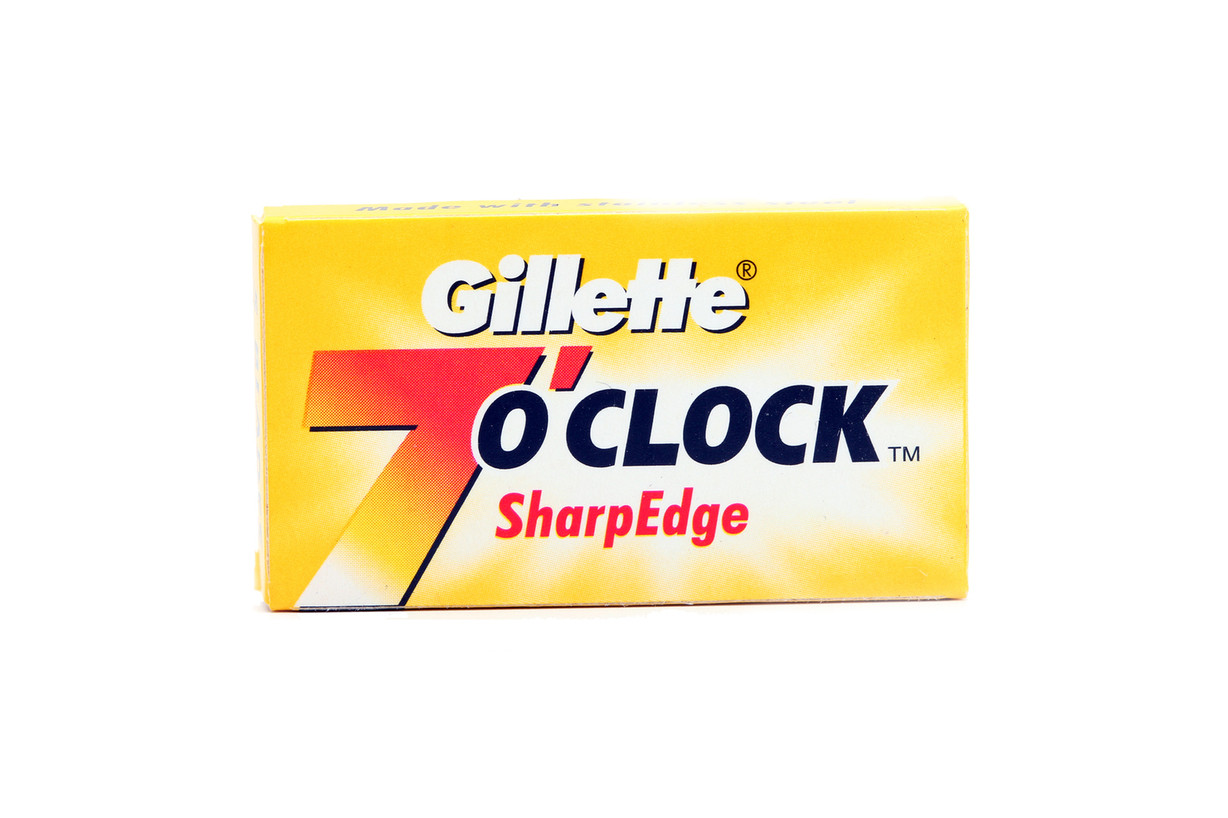 Gillette 7 Oclock Yellow Double Edge Razor Blade Razor Emporium