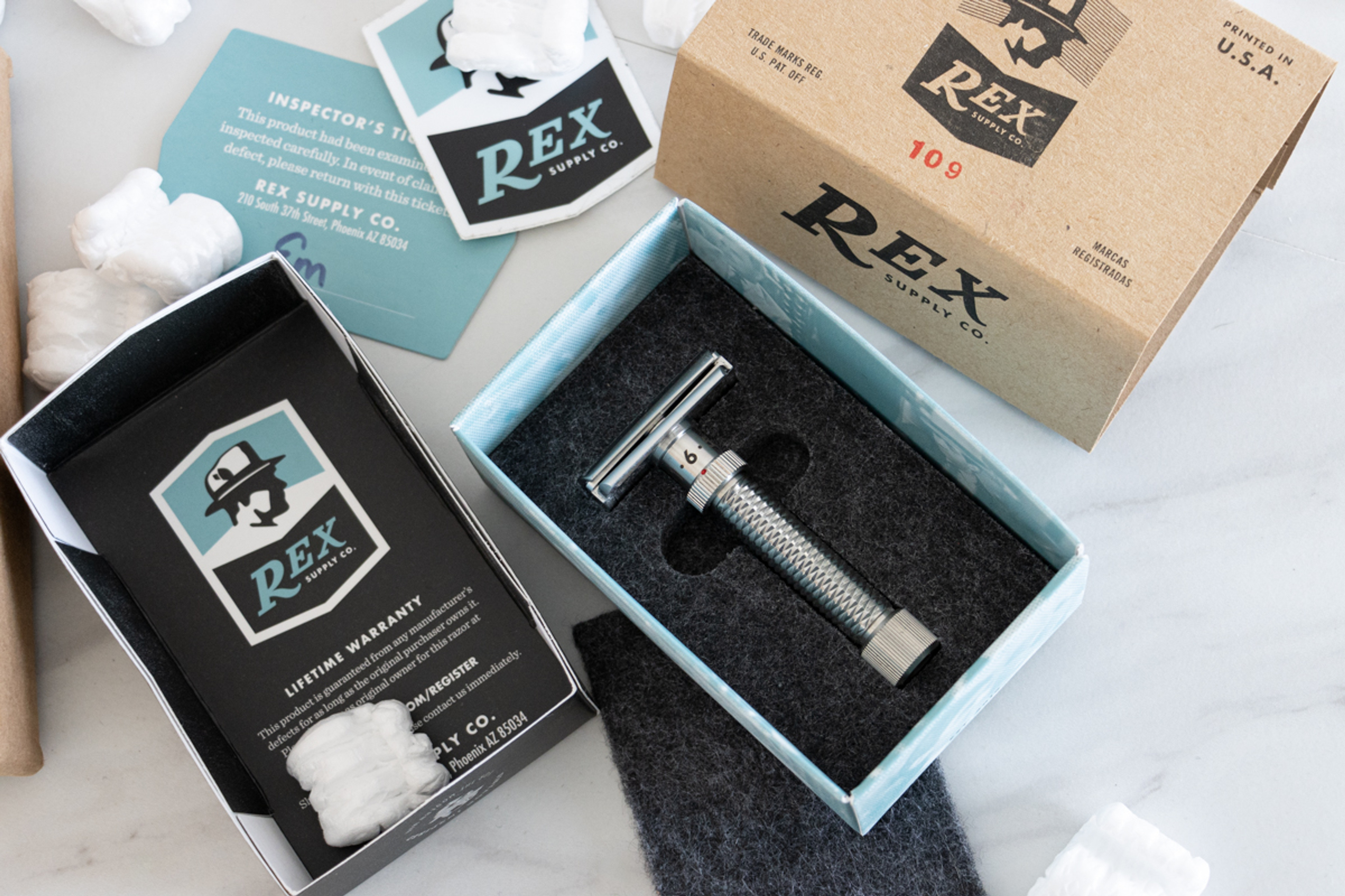 Rex Supply Co | Konsul Slant DE Razor | Razor Emporium