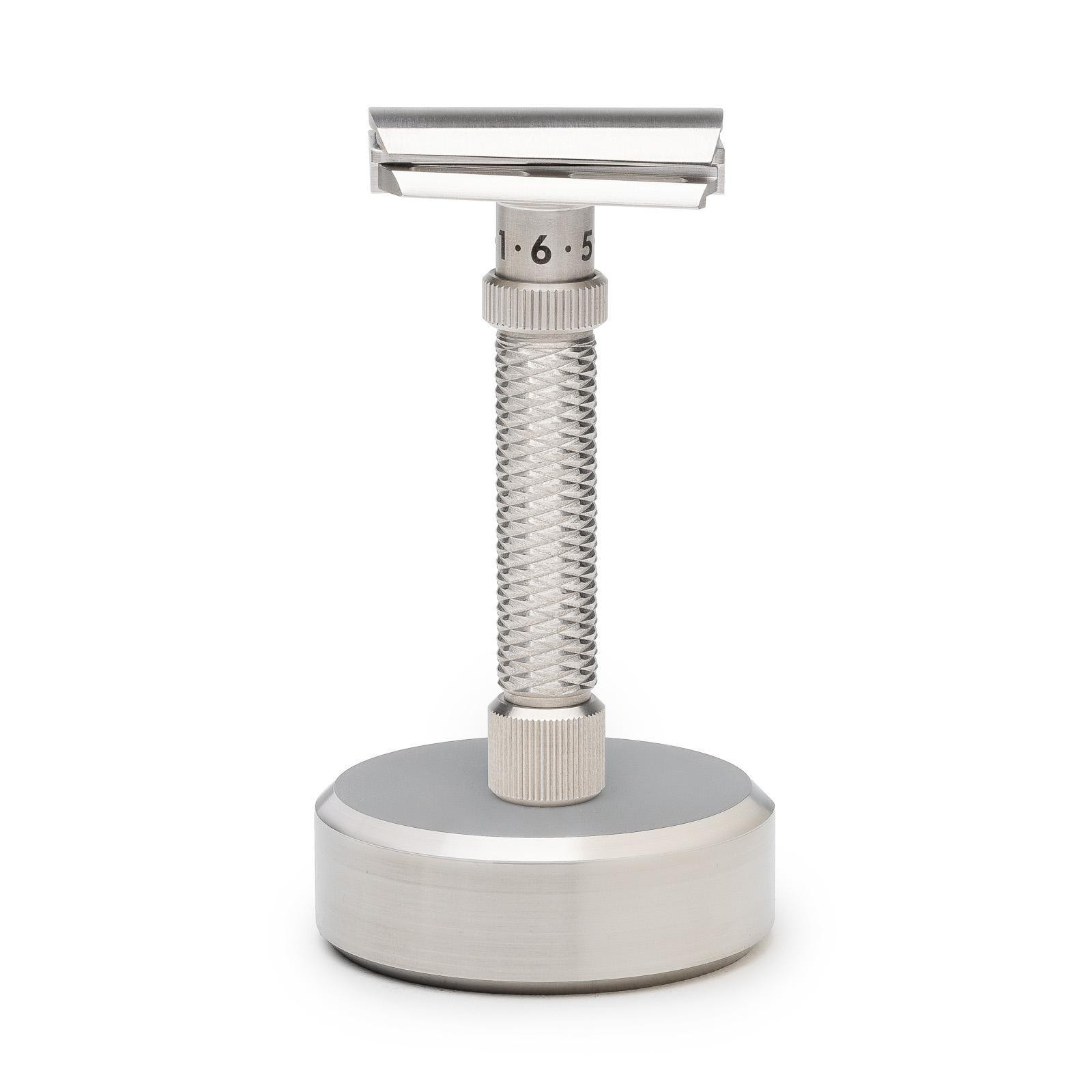 Rex Supply Co. | Machined Stainless DE Razor Stand | Razor