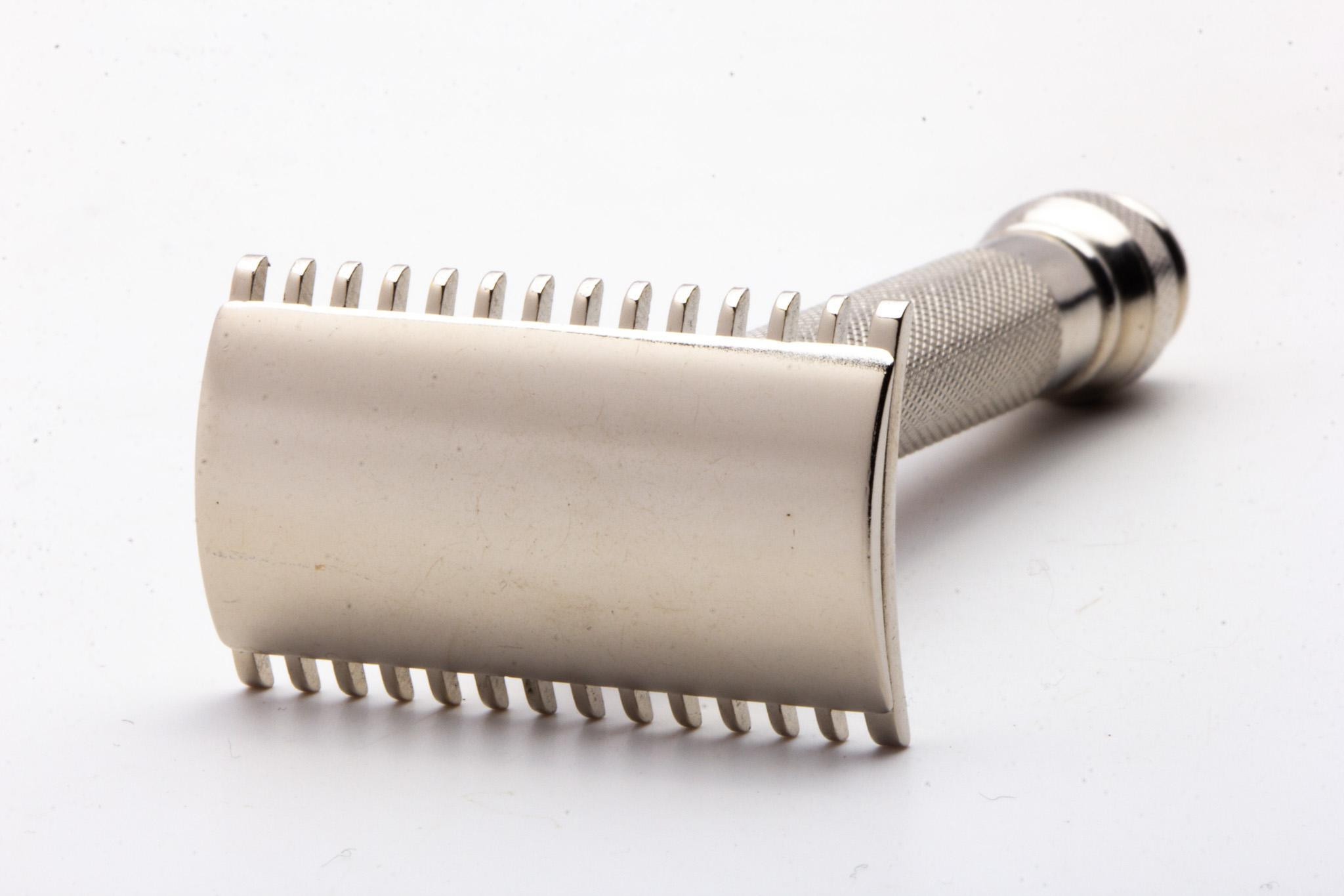 WW1 Gillette Open Comb Double Edge Razor | Factory Nickel Revamp
