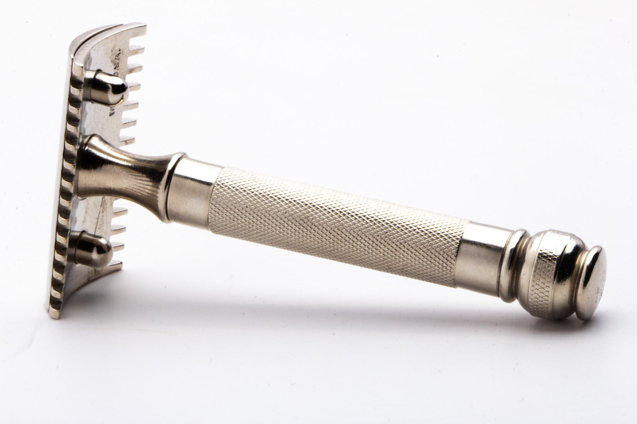 WW1 Gillette Open Comb Double Edge Razor | Factory Nickel Revamp