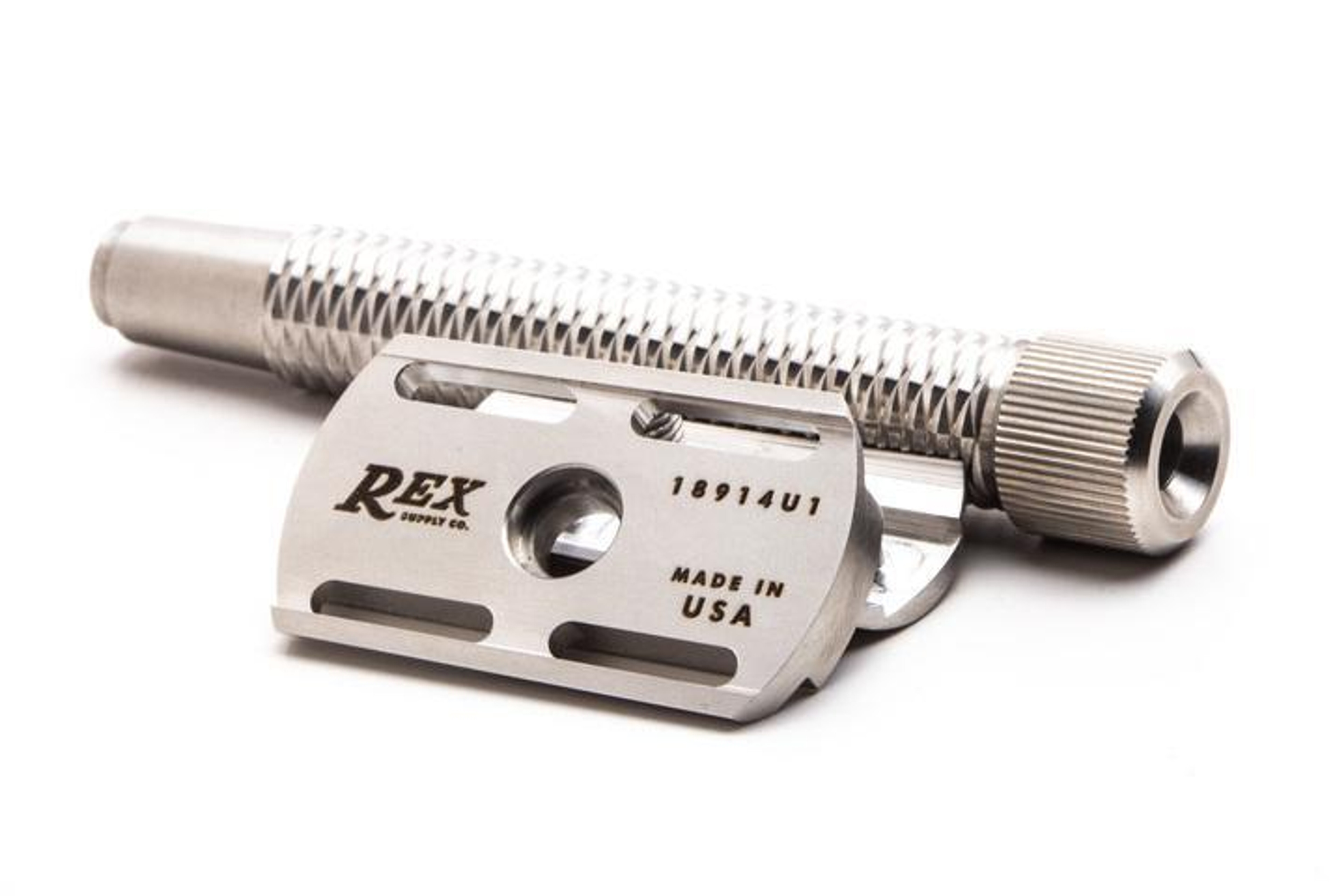 脱毛・除毛 REX SLANT SENTRTY Made in USA 114 Rex Supply Co. | Sentry Slant XL Three Piece Stainless Steel