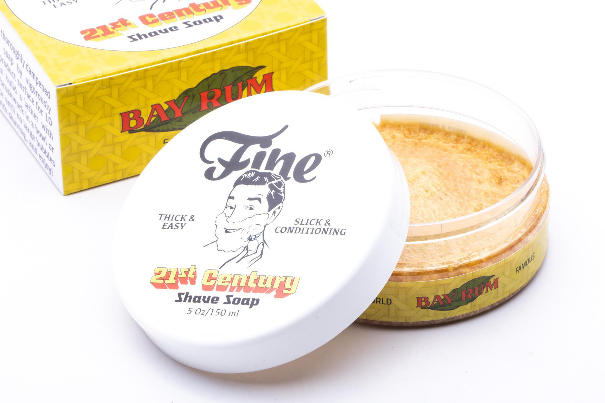 Fine Accoutrements | Bay Rum Shaving Soap in Tub - Razor Emporium
