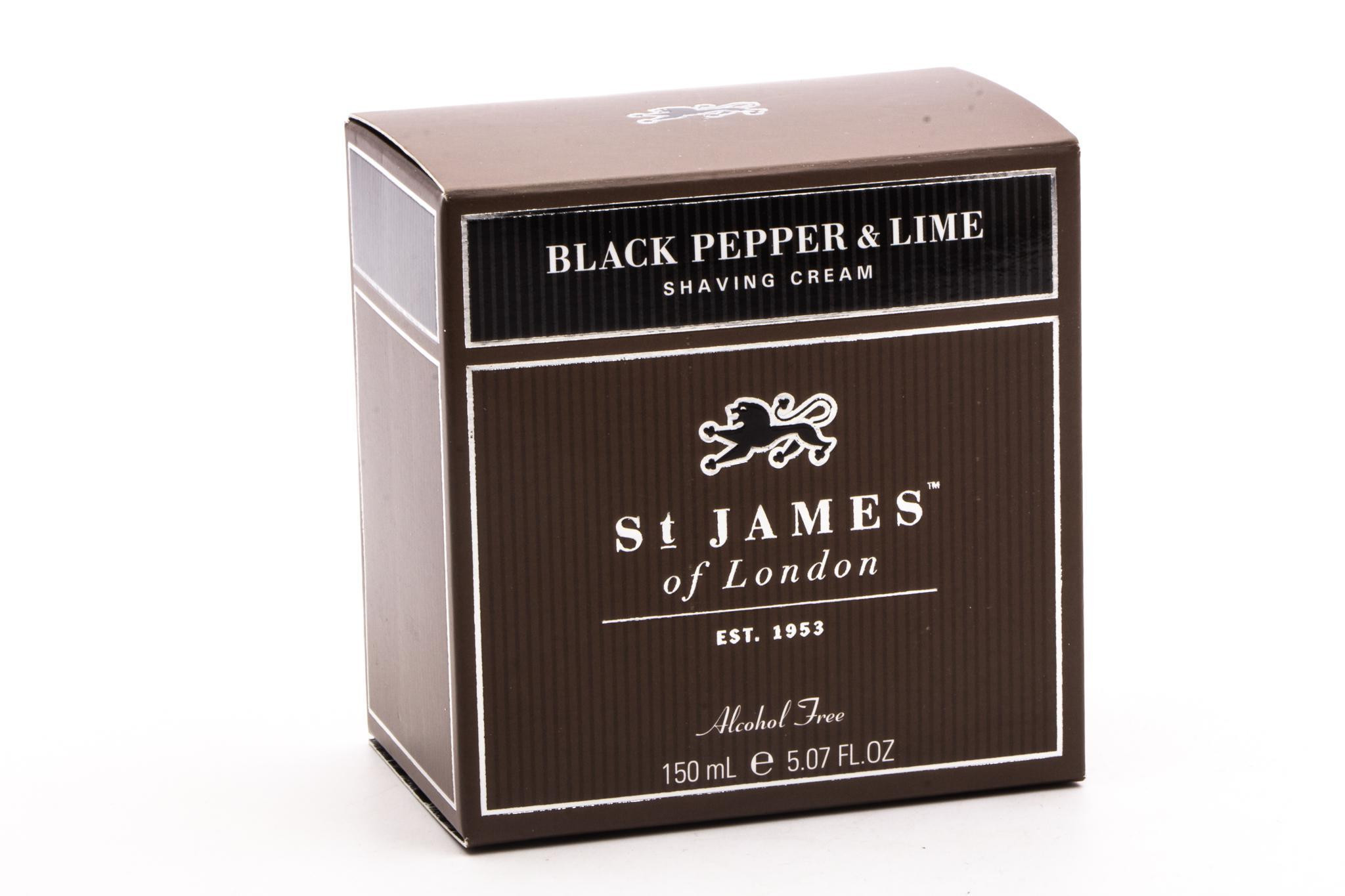 St. James of London | Black Pepper & Persian Lime Shaving Cream