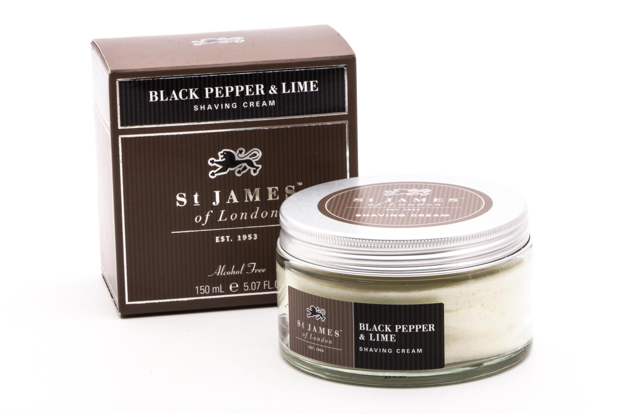 St. James of London | Black Pepper & Persian Lime Shaving Cream