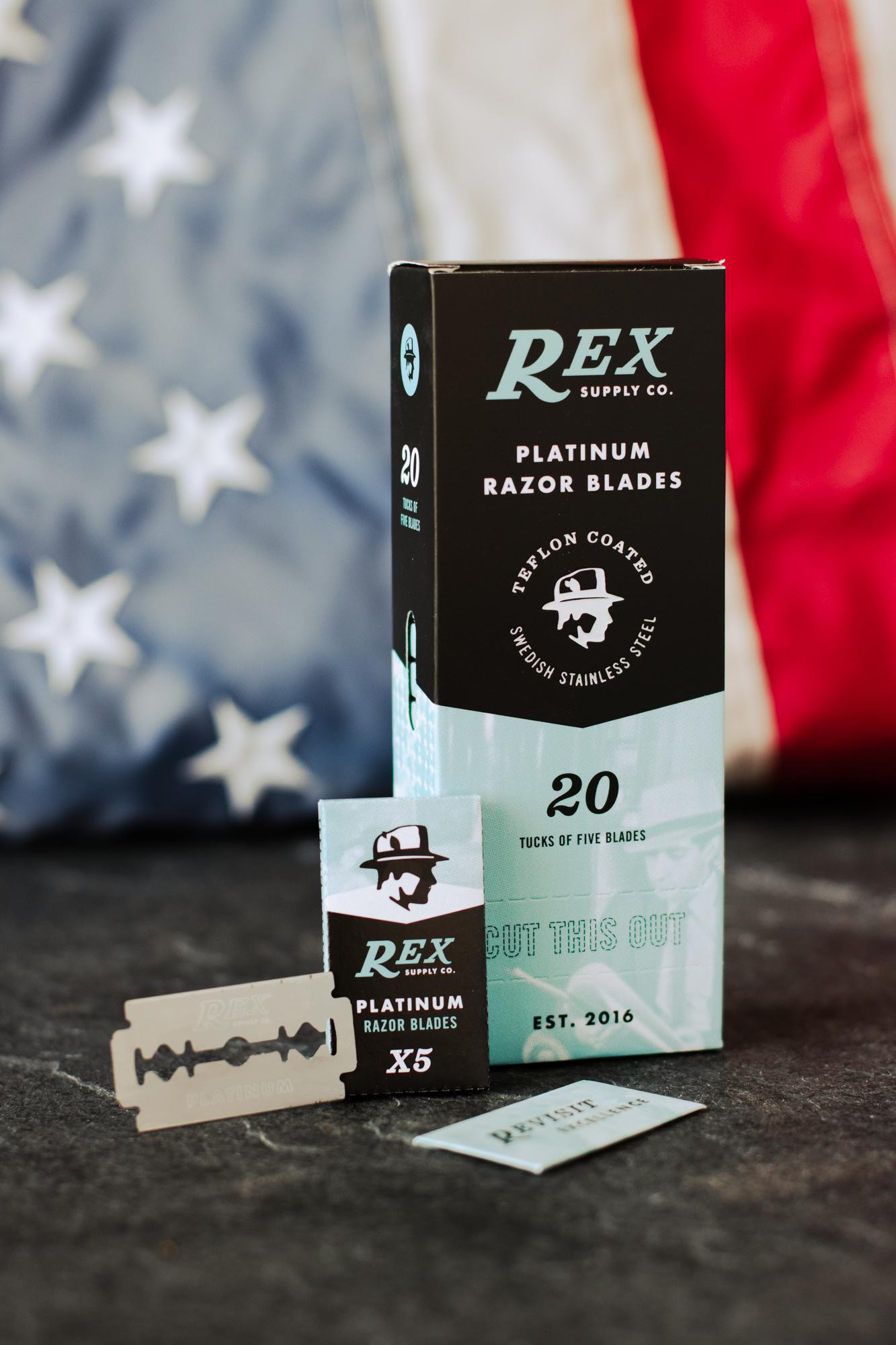 Rex Supply Co. | Platinum Double Edge Razor Blades - Razor Emporium