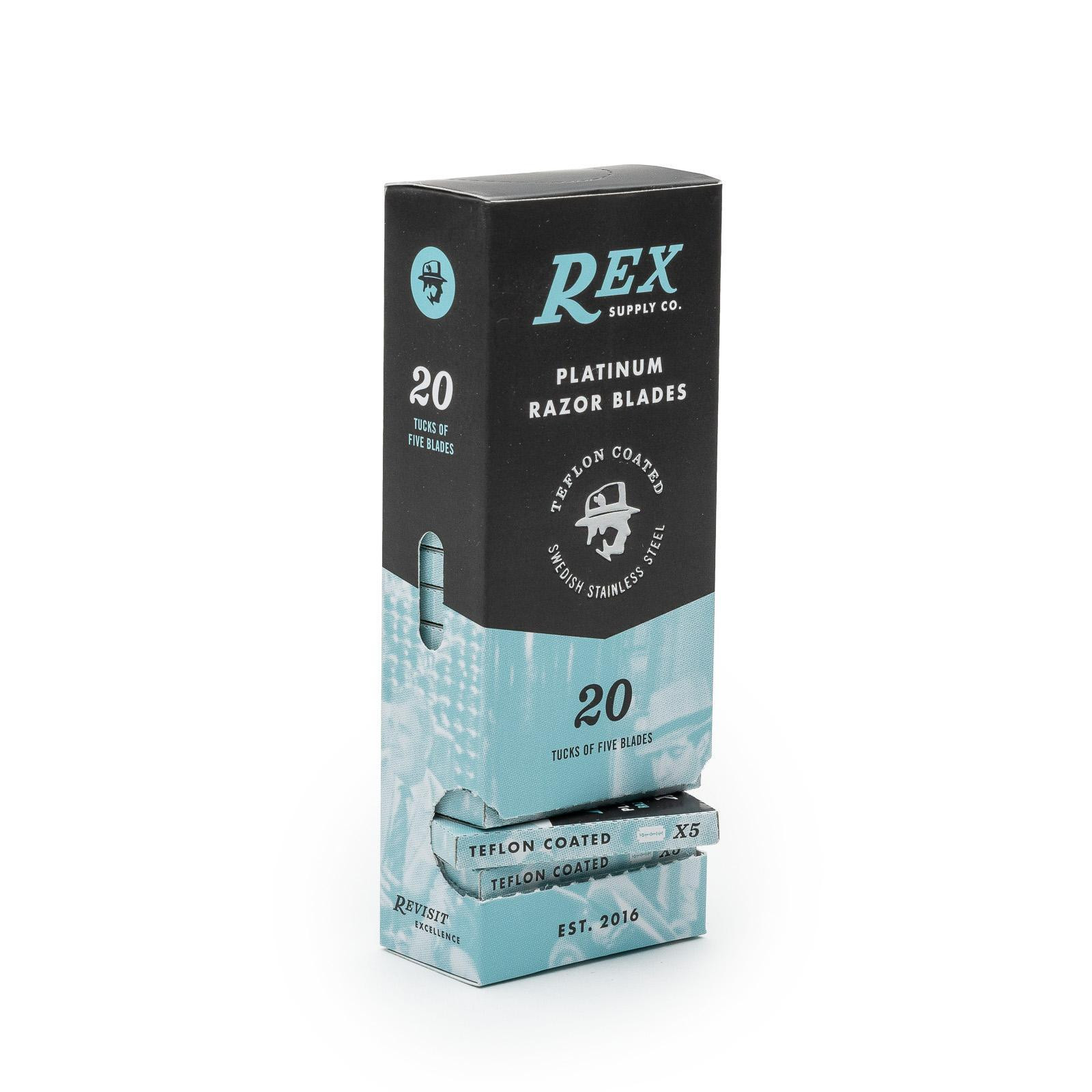 Rex Supply Co. | Platinum Double Edge Razor Blades - Razor Emporium