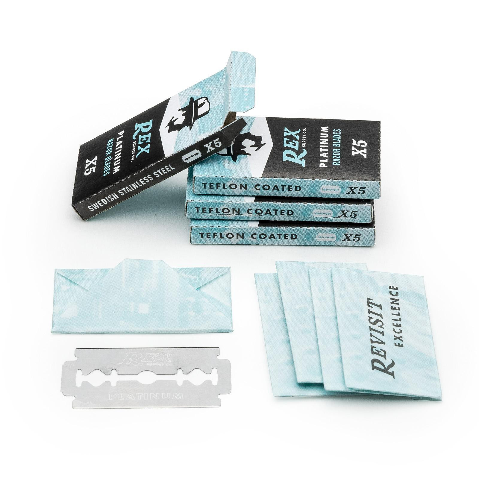 Rex Supply Co. | Platinum Double Edge Razor Blades - Razor Emporium