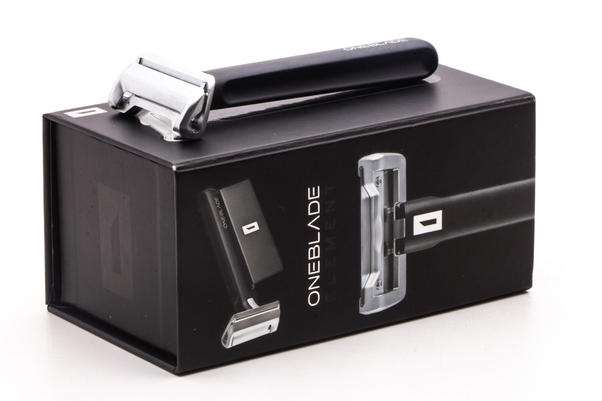 OneBlade| Element Black Pivoting Single Edge Razor With Stand