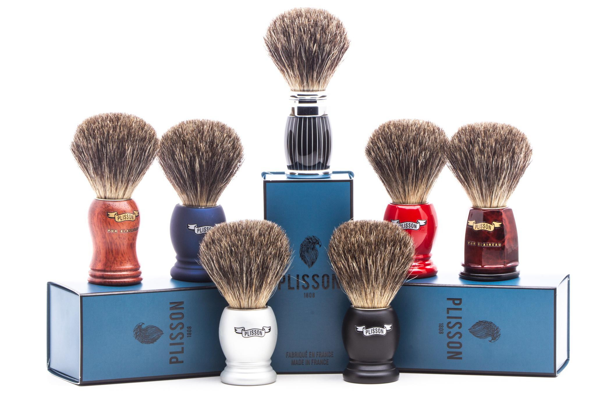 Plisson 1808 | Briar Wood & High Mountain White Badger Shaving