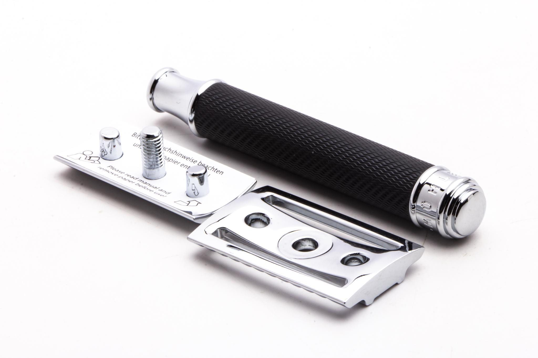 MÜHLE | Traditional Black/Chrome Closed Comb Safety Razor - Razor