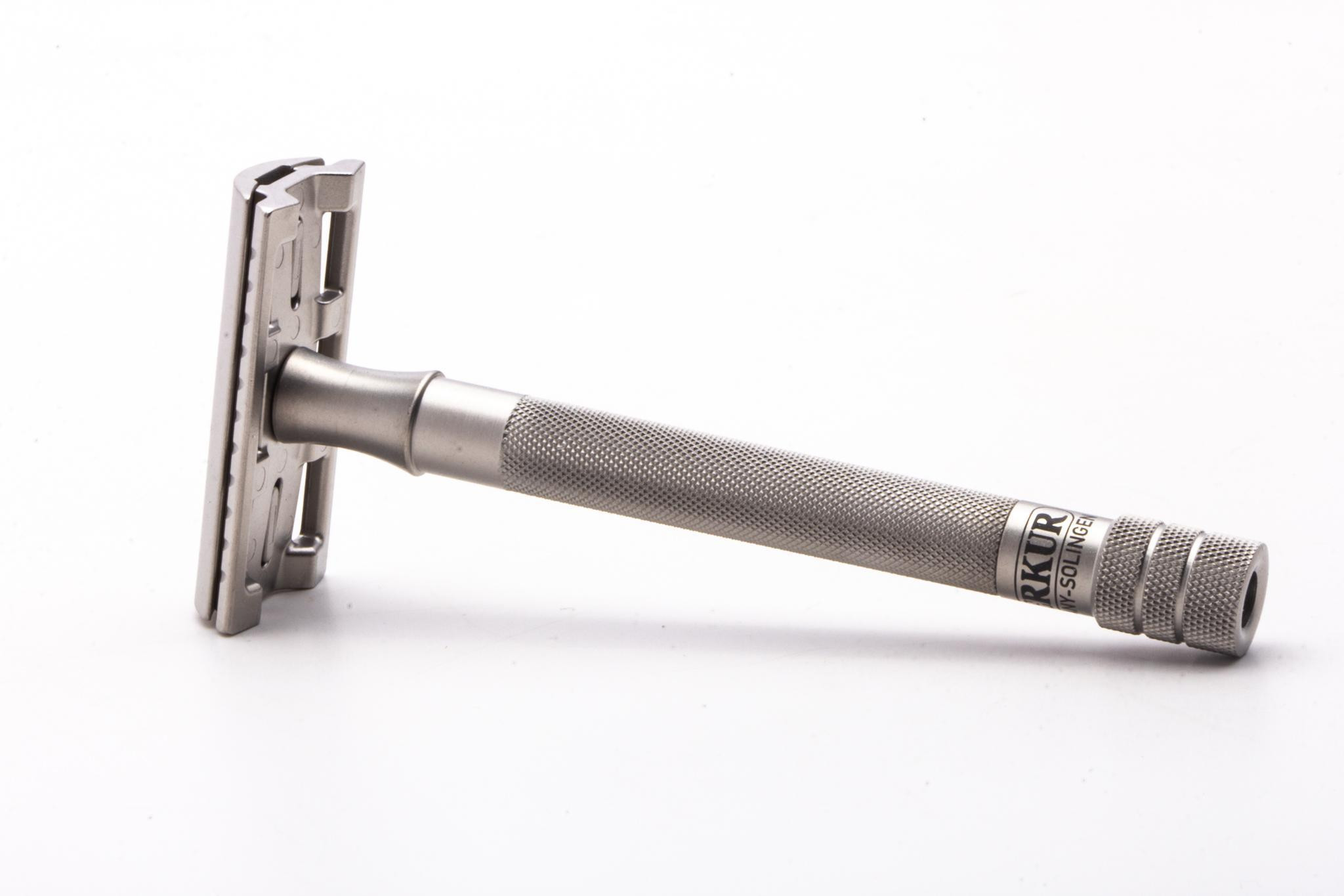 Merkur | 23 INOX Long Handle Double Edge Safety Razor in Satin