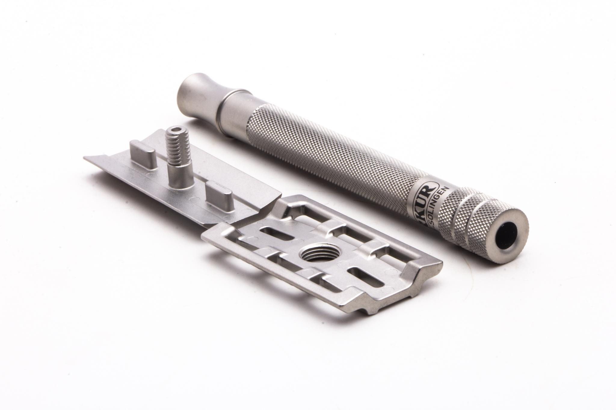 Merkur | 23 INOX Long Handle Double Edge Safety Razor in Satin