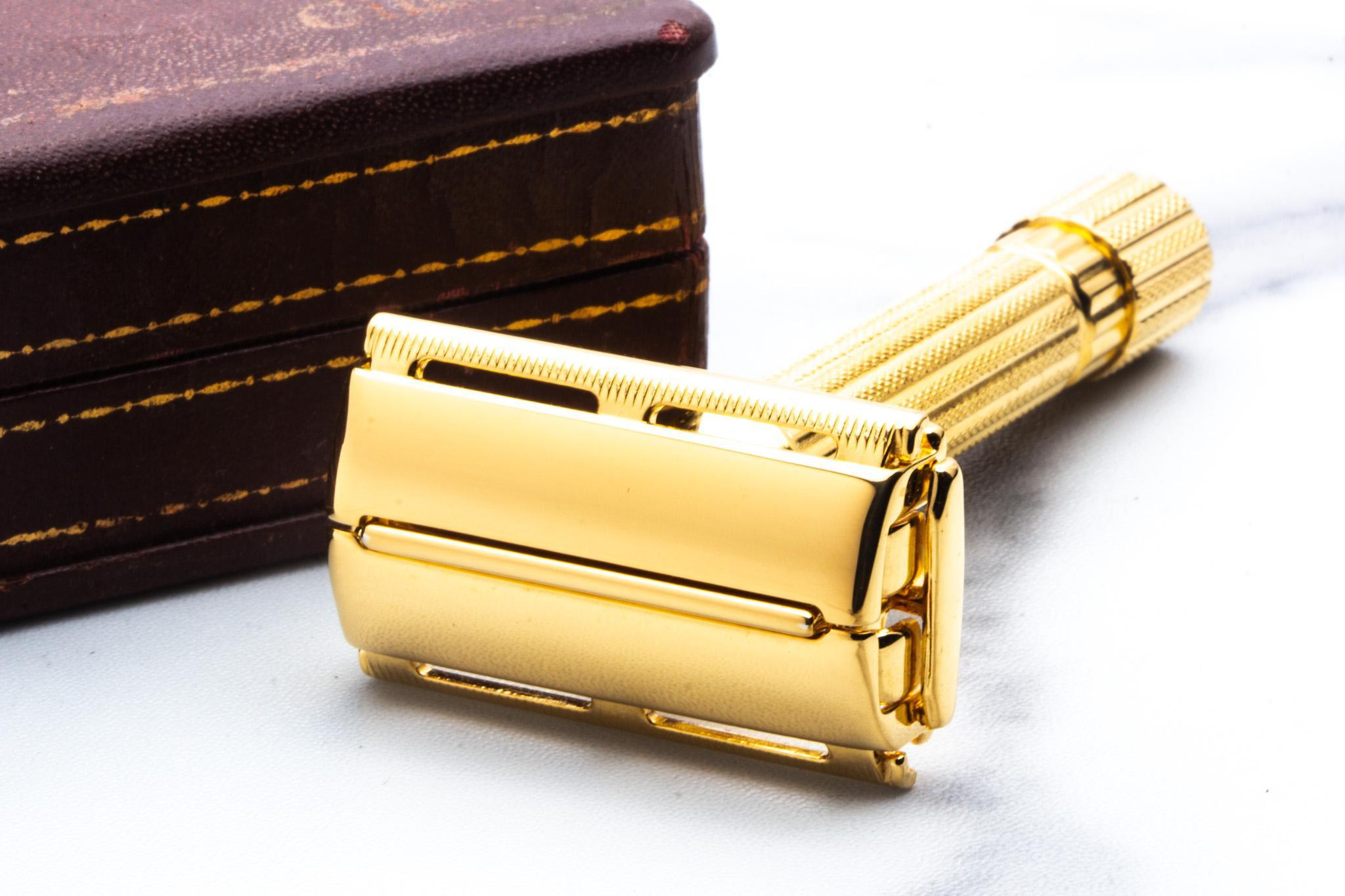 1948-50 Gillette Aristocrat Double Edge Razor Set | Factory Nickel