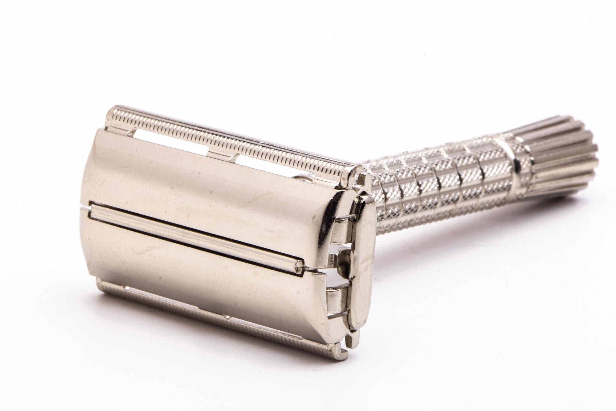 1965 K1 Gillette Flare Tip Super Speed Safety Razor Factory