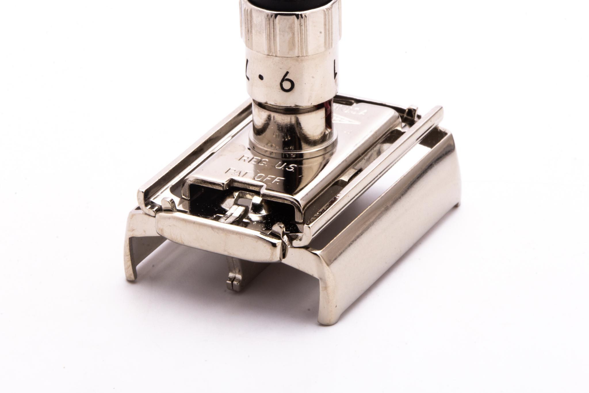 1959 E4 Gillette Fatboy TTO Adjustable Double Edge Safety Razor