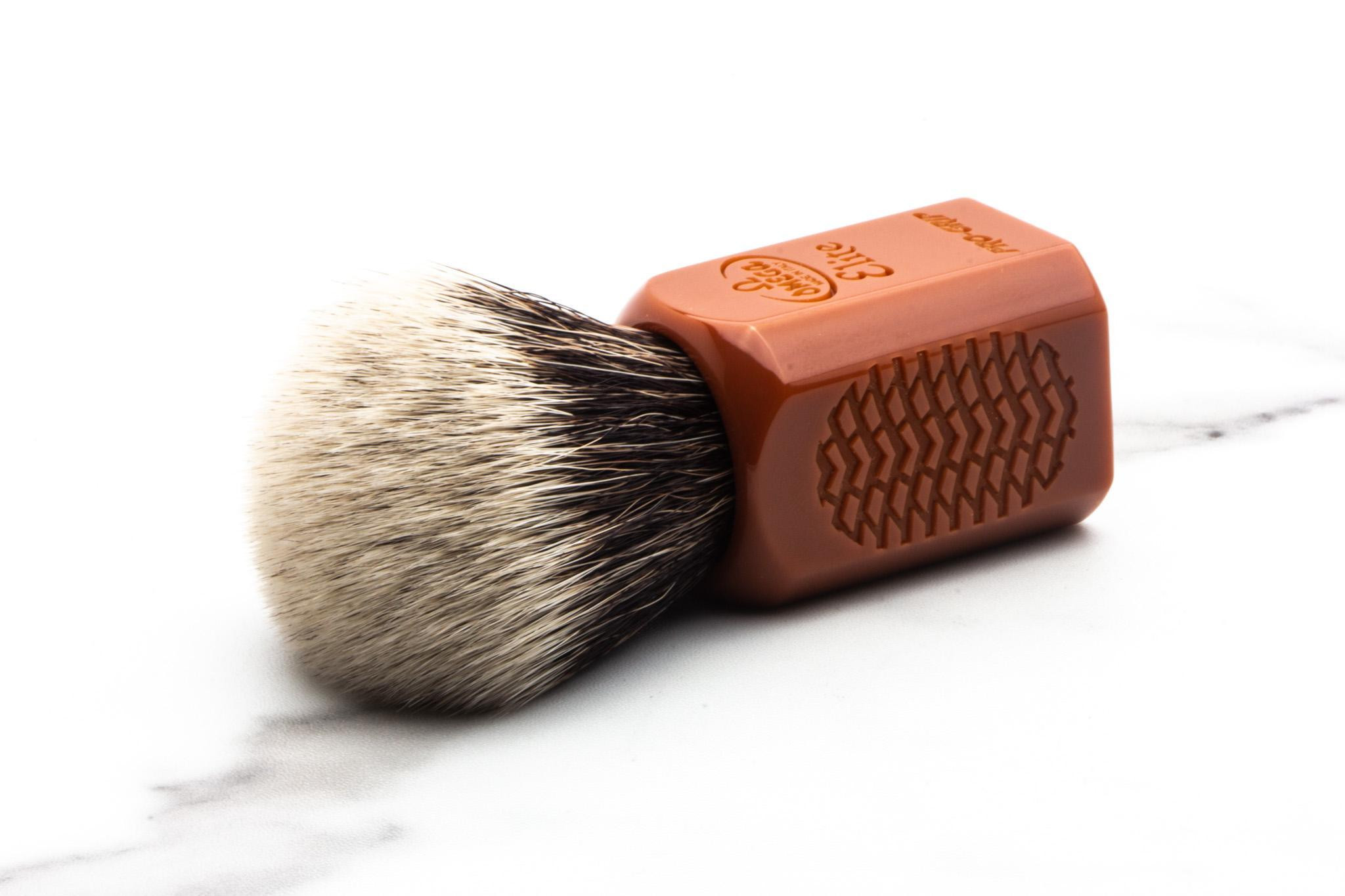 Omega | Pro Grip Elite Synthetic Fiber Shaving Brush - MB1949/MA