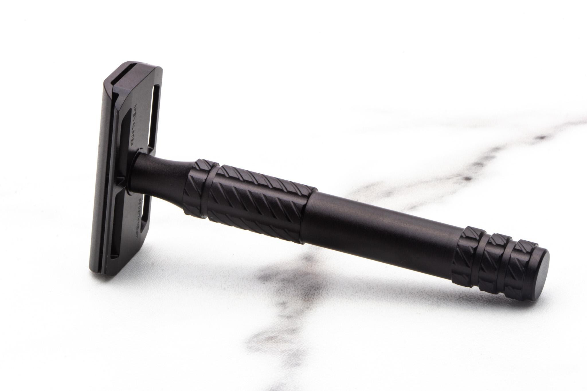 Ayslworth Razor | APEX-AL Double Edge Safety Razor - Jet Black