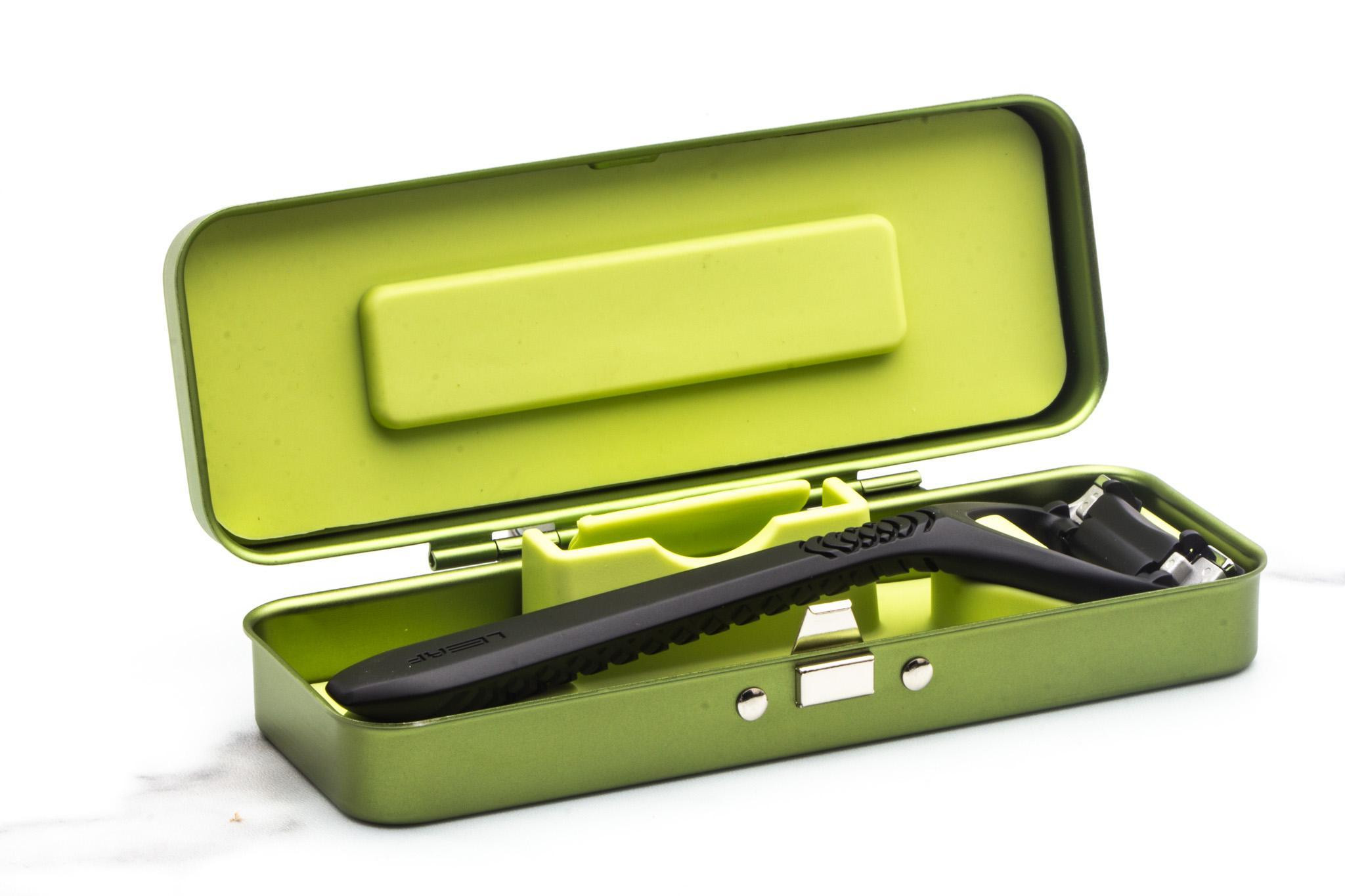 Leaf Two Razor Travel Case - Moss - Razor Emporium