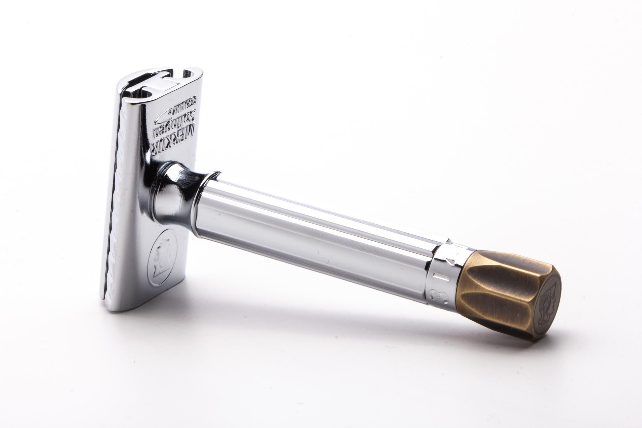 Merkur | 50c Progress With Brass Knob Handle | No Box - Razor Emporium