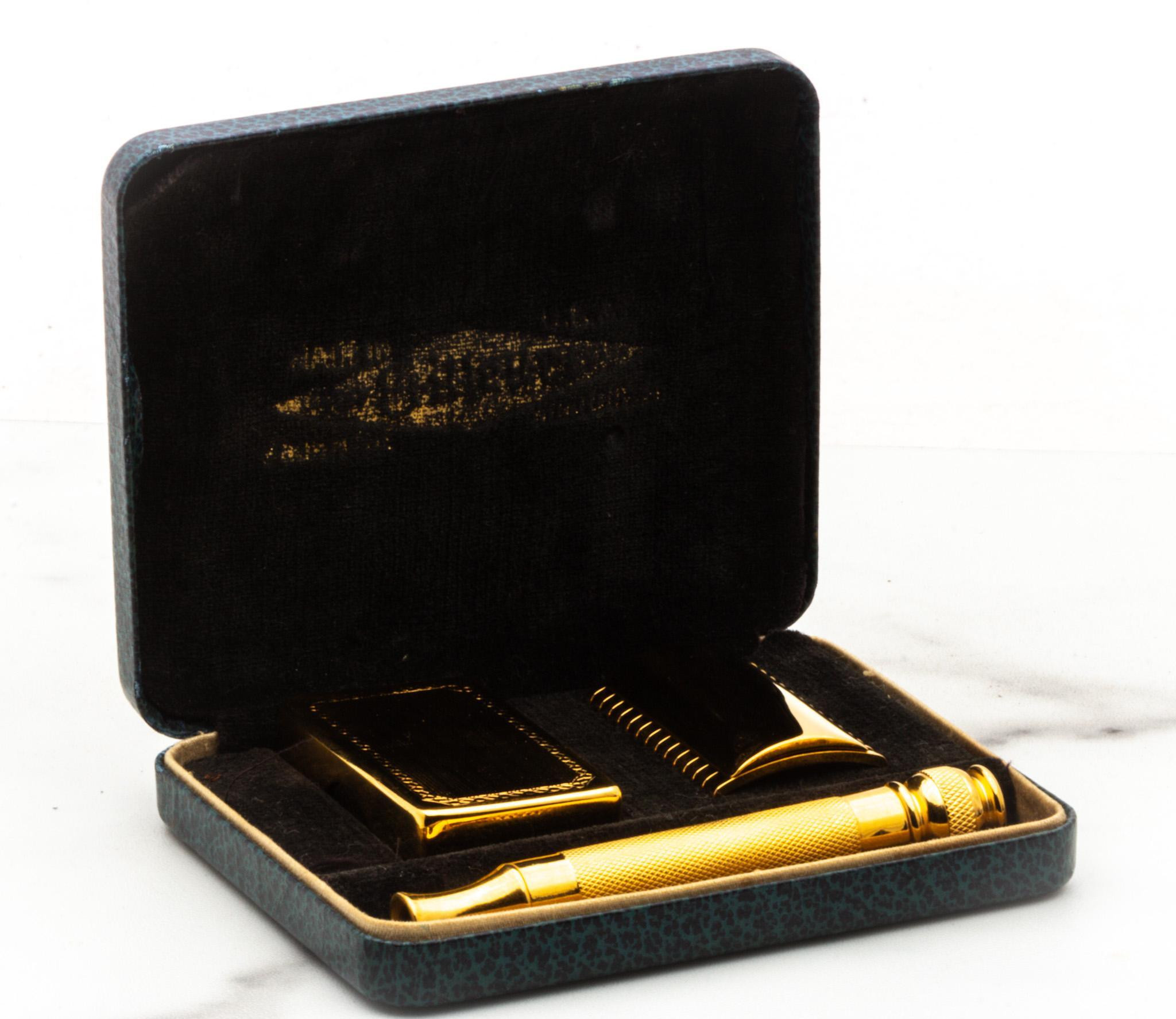 1930's Gillette Ball End Old Type Double Edge Safety Razor Set