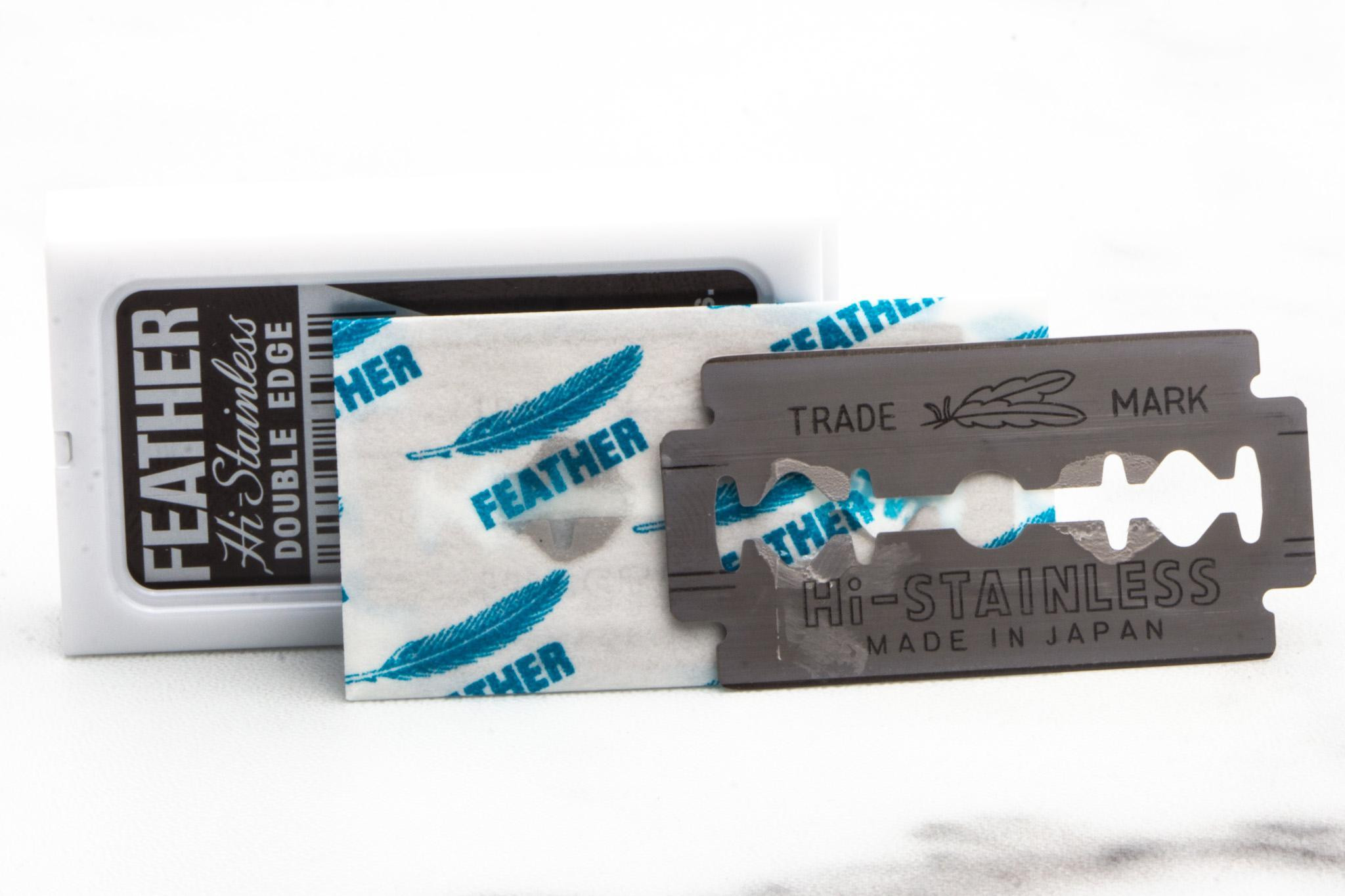 Feather Hi Stainless | Japanese Aggressive DE Razor Blade | Razor