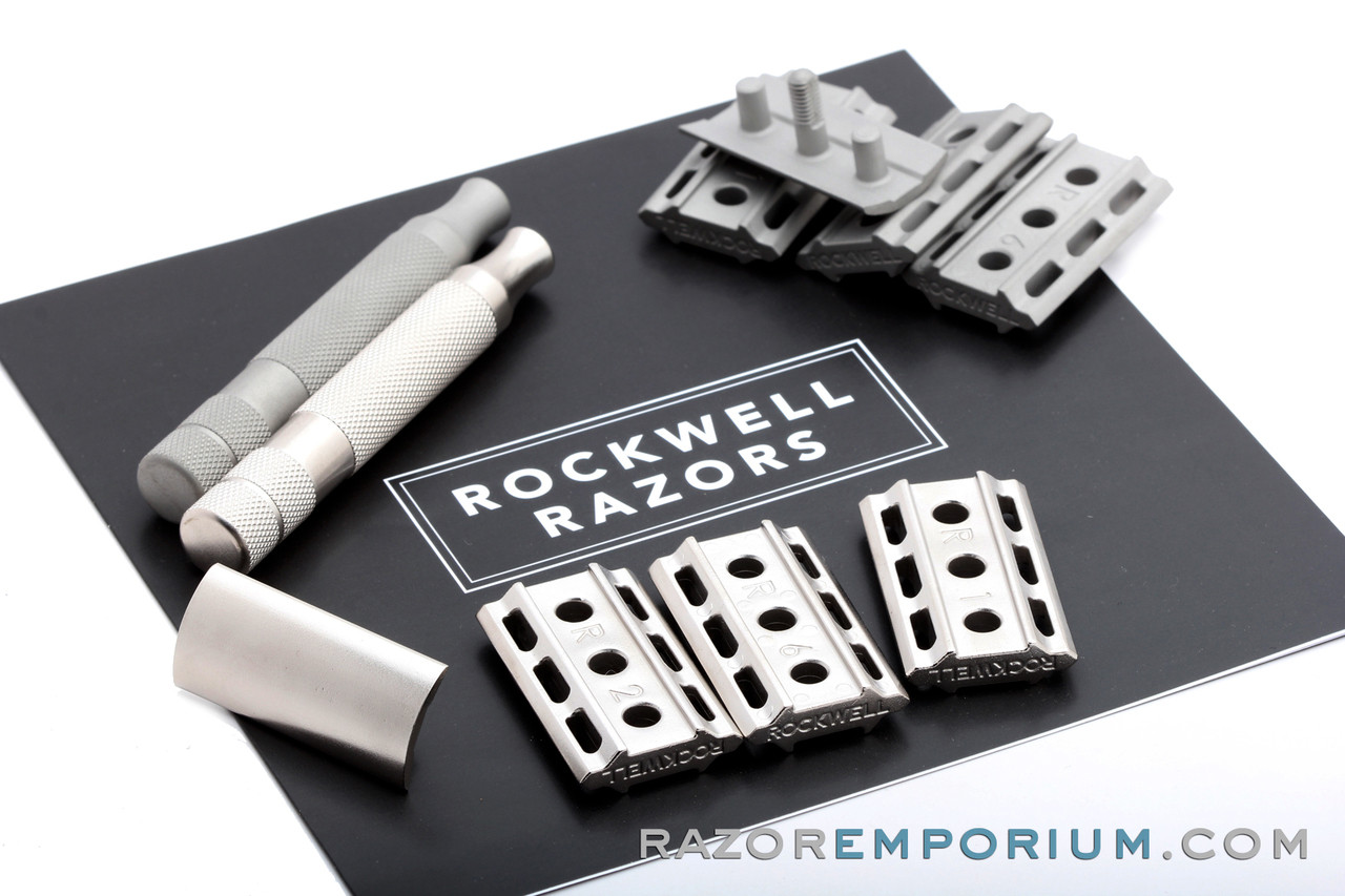 Rockwell 6S Adjustable DE | Rhodium Safety Shaver | Razor Emporium