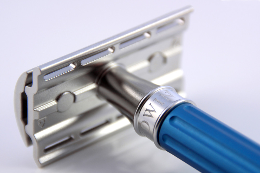Edwin Jagger | 3ONE6 Stainless Steel DE Safety Razor - Blue