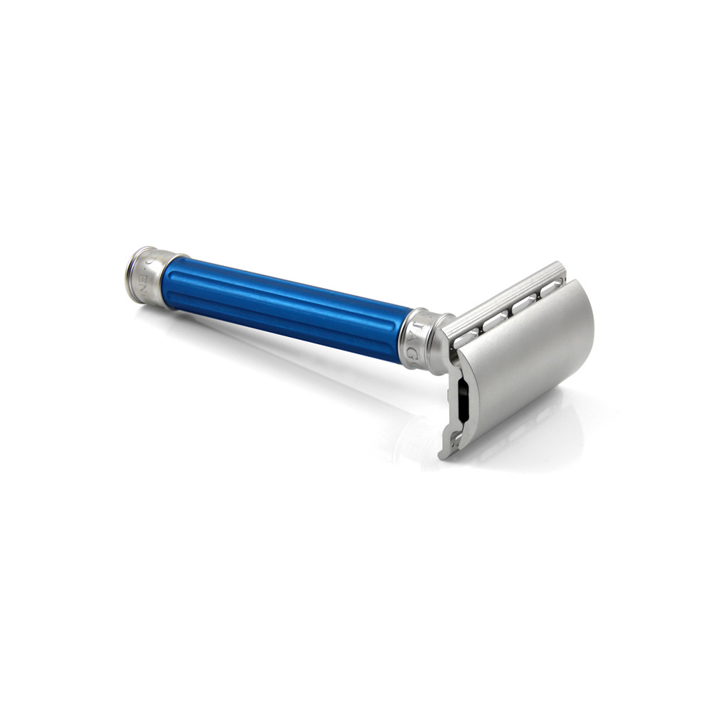 Edwin Jagger | 3ONE6 Stainless Steel DE Safety Razor - Blue
