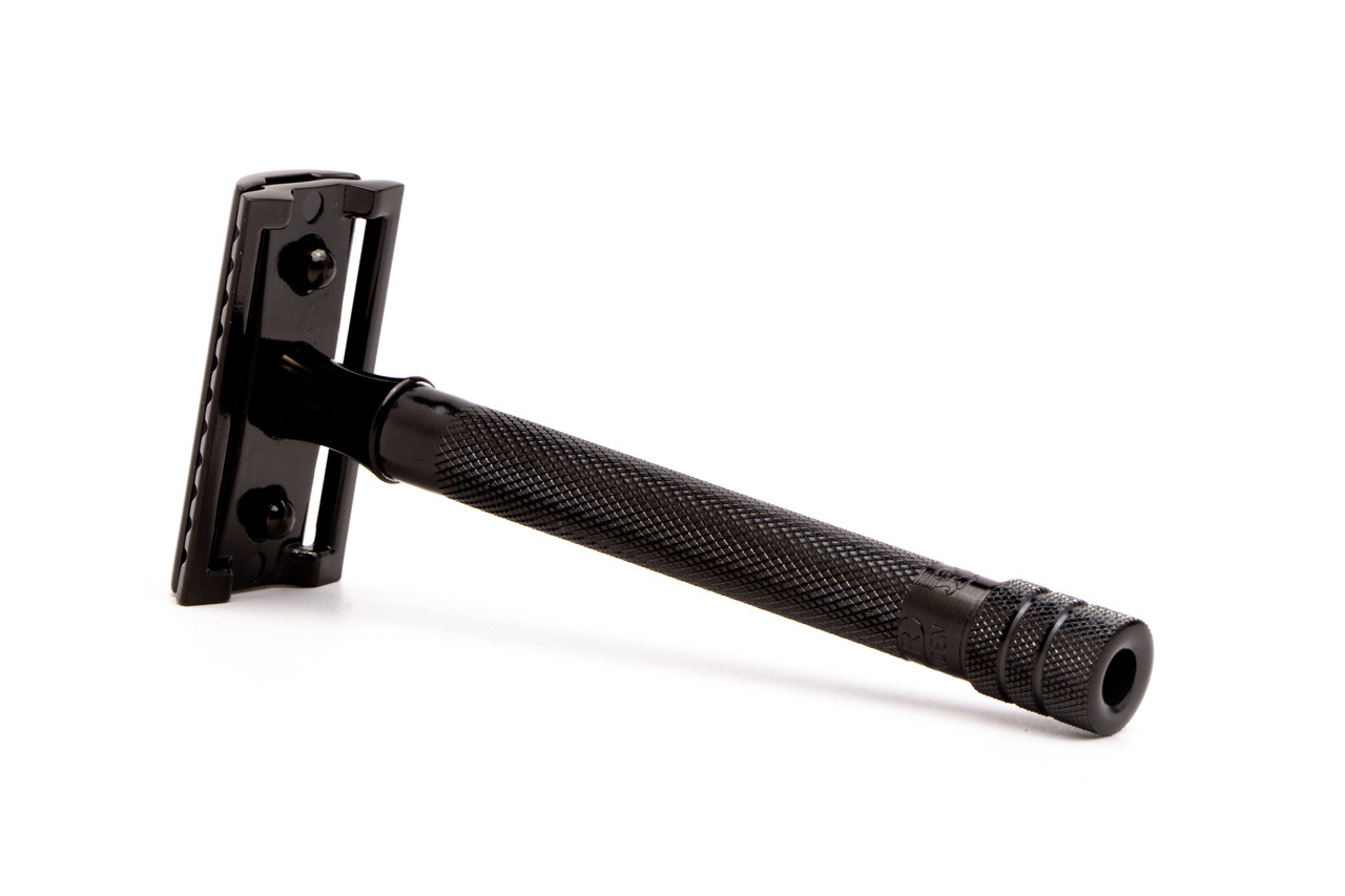 Merkur Solingen Black PVD Coated Long Handle Closed Comb DE Safety Merkur Solingen Black PVD Coated Long Handle Closed Comb DE Safety
