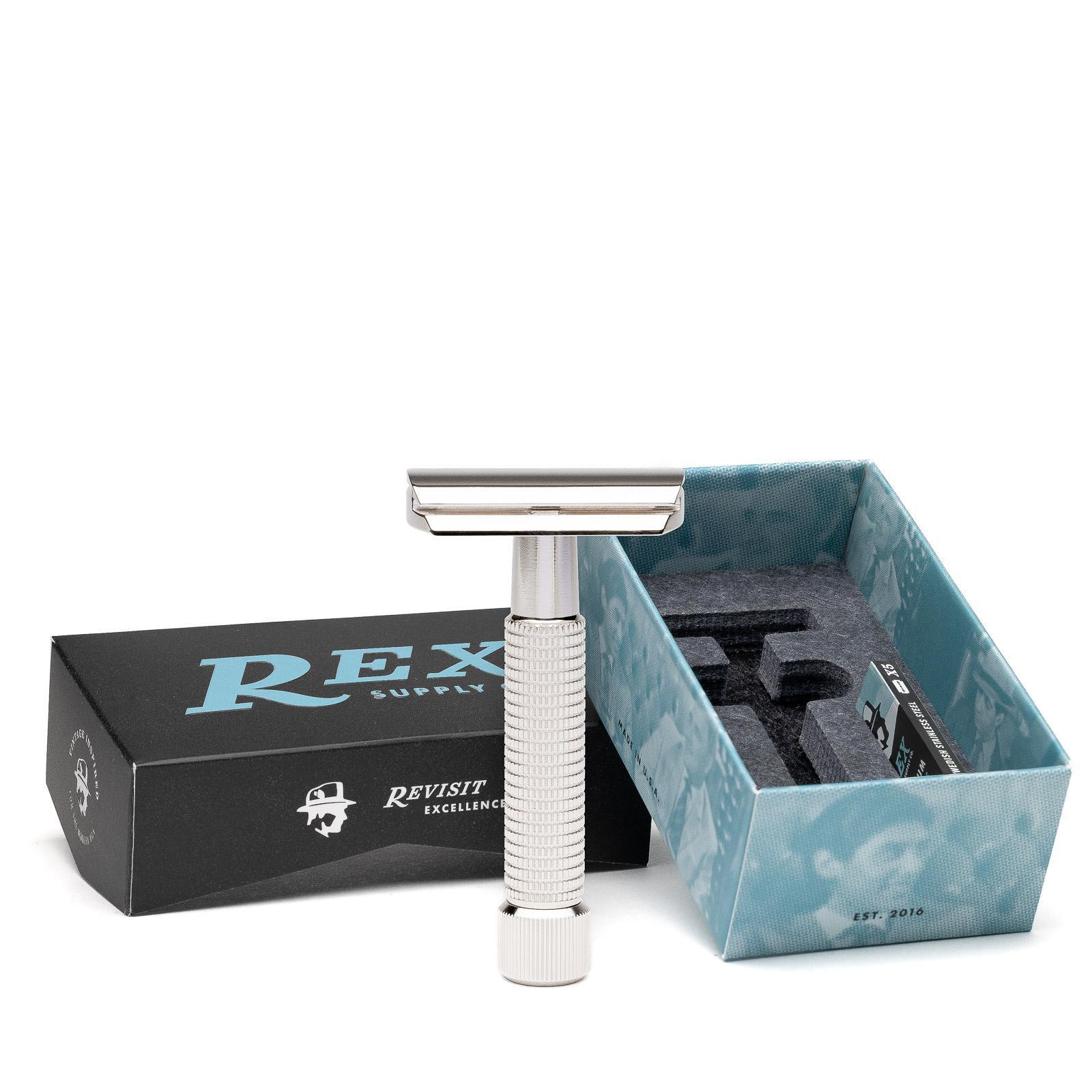 Rex Supply Co | Envoy Stainless Steel DE Razor | Razor Emporium