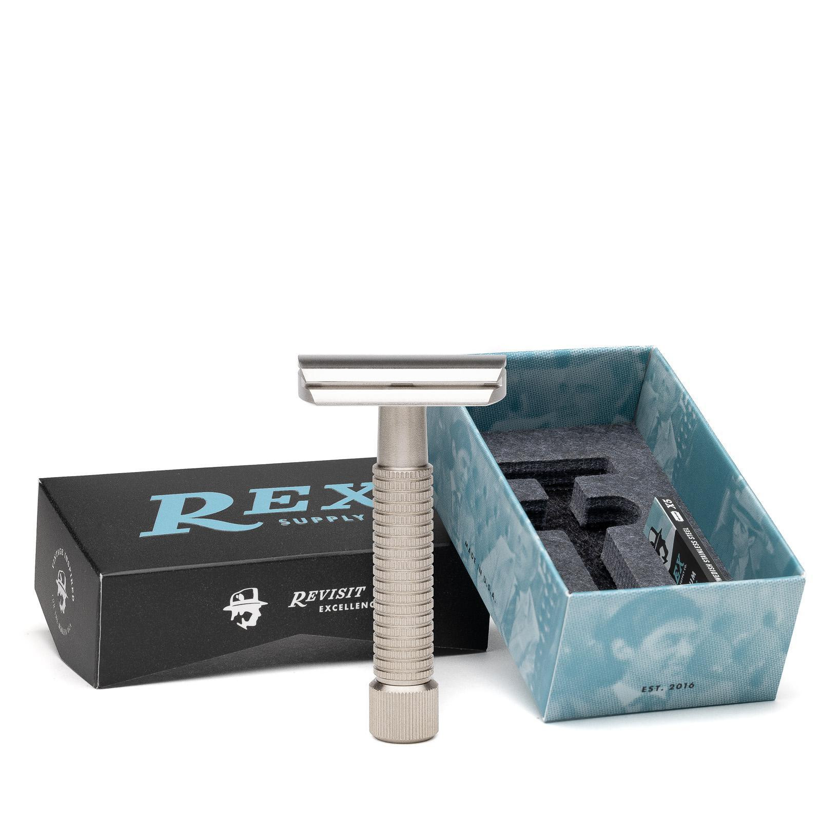 Rex Supply Co | Envoy Stainless Steel DE Razor | Razor Emporium