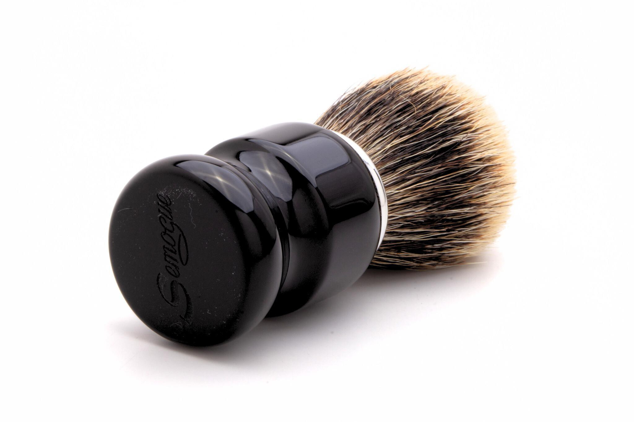 Semogue | Torga-C5 Finest Badger Shaving Brush (Jet Black) - Razor