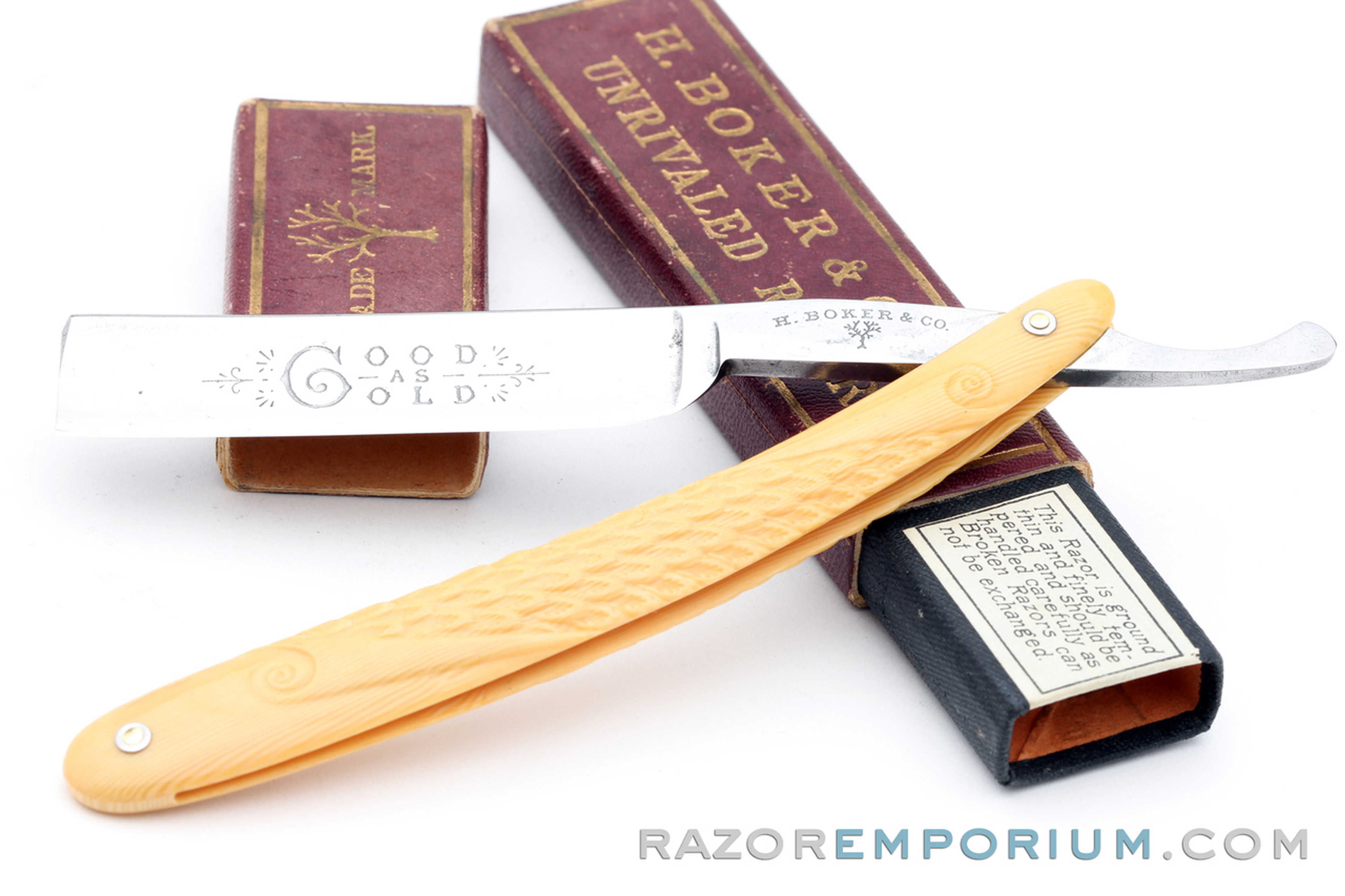 剃刀ドイツ製H.BOKER&CO.INC NEWYORK REDINJUN H. Boker & Co. Red-Injun No 101 — Classic Shaving