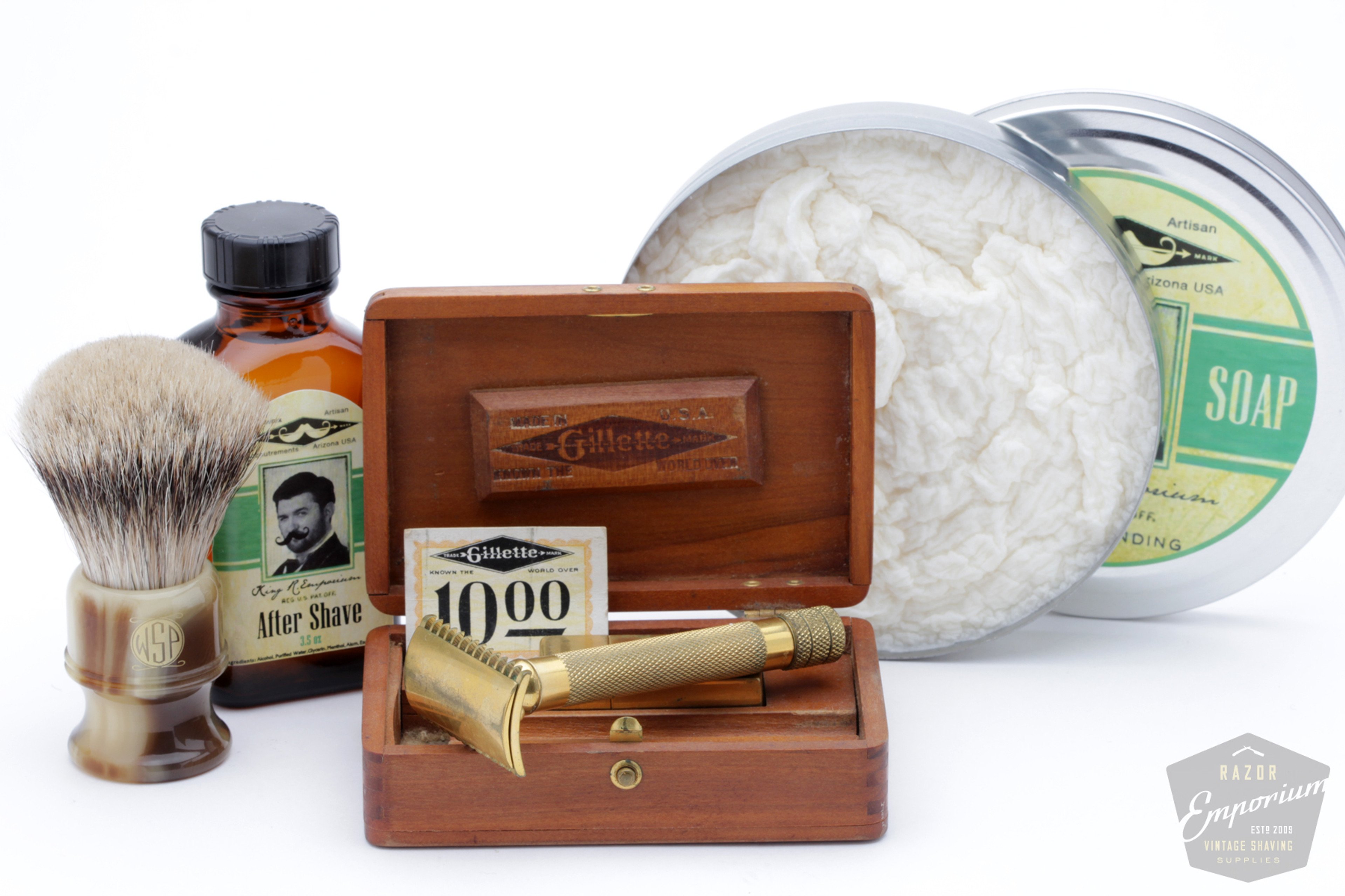 A Shave in History - 1920 Gillette Big Fellow Old Type / WSP Stubby / PAA King R. Emporium