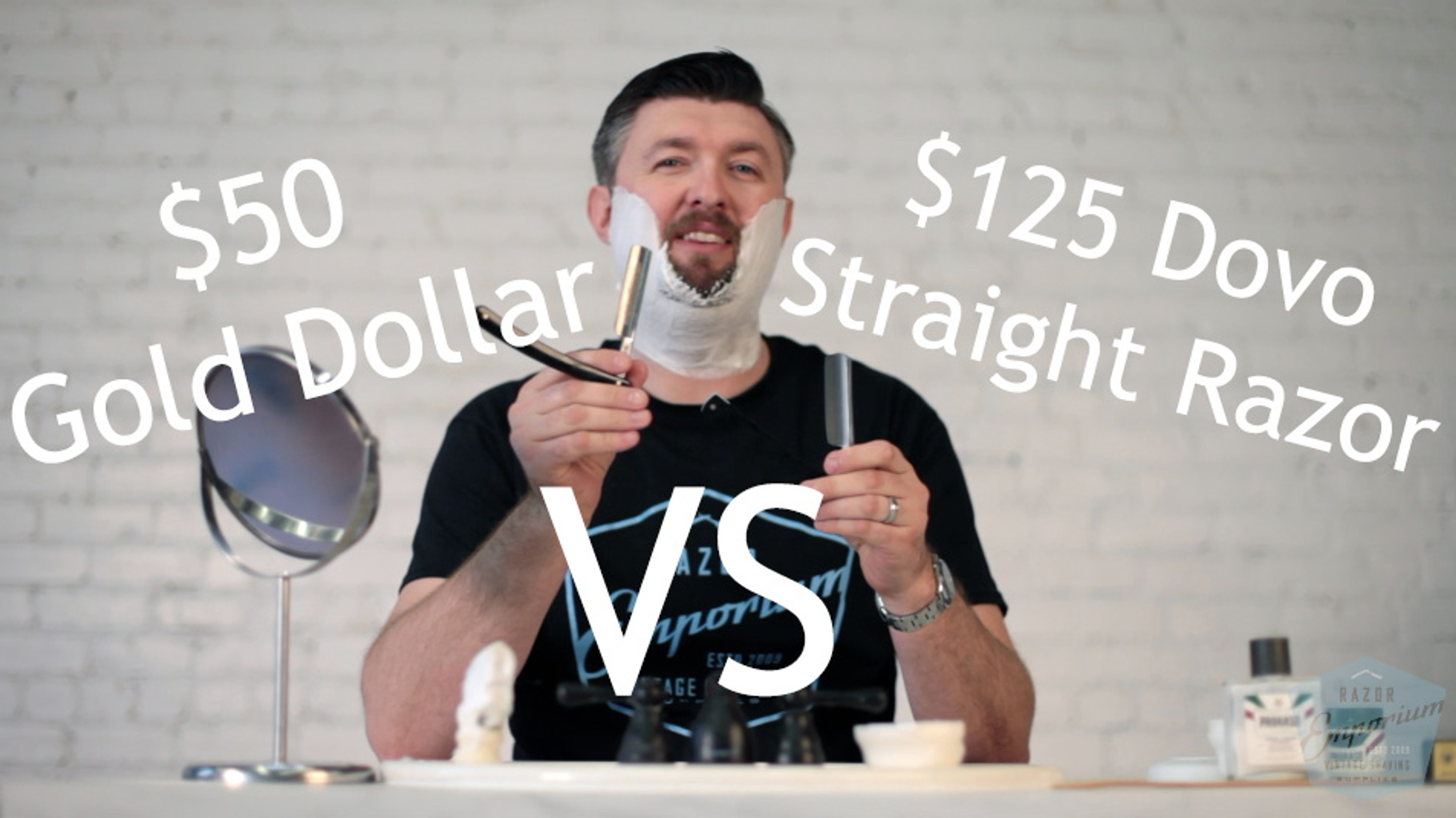 Beginner Straight Razor Wet Shave Showdown: Gold Dollar vs Dovo Best