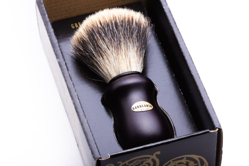 Antiga Barbearia de Bairro Badger Shaving Brush Essentials (Black & Gold)