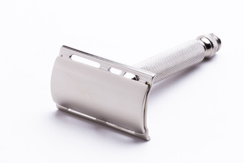 1956 B3 Gillette Old Type Ball End Double Edge Razor | Factory Nickel Revamp
