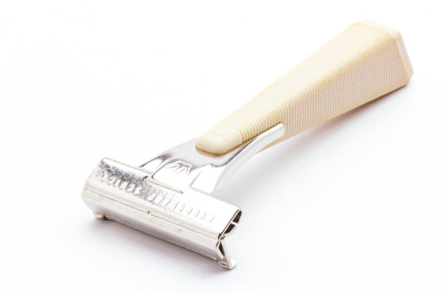 Schick Injector Single Edge Safety Razor With Cream Handle | Factory Nickel Revamp