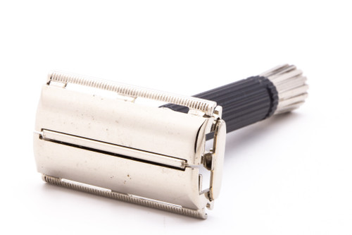 1972 S4 Gillette Black Handle Super Speed Double Edge Safety Razor | Original Condition