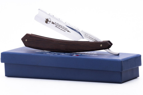 6/8" Gustave Lalune Straight Razor "English Archer" Wenge Scales